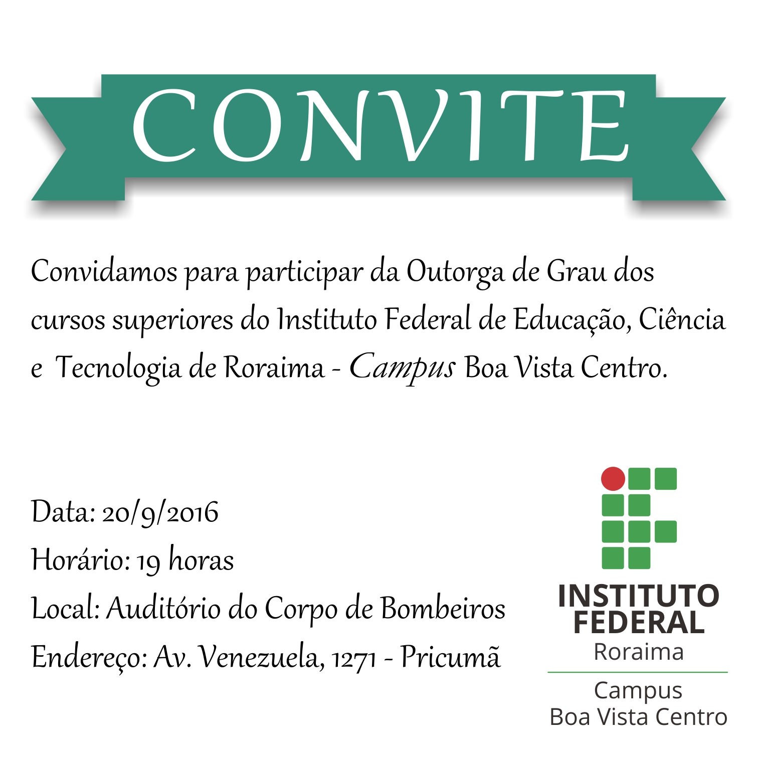 Convite Formatura