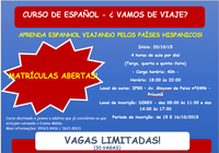 Estão abertas as inscrições para o Curso de Extensão “Español - ¿ Vamos De Viaje?” com a carga horária:(40h).