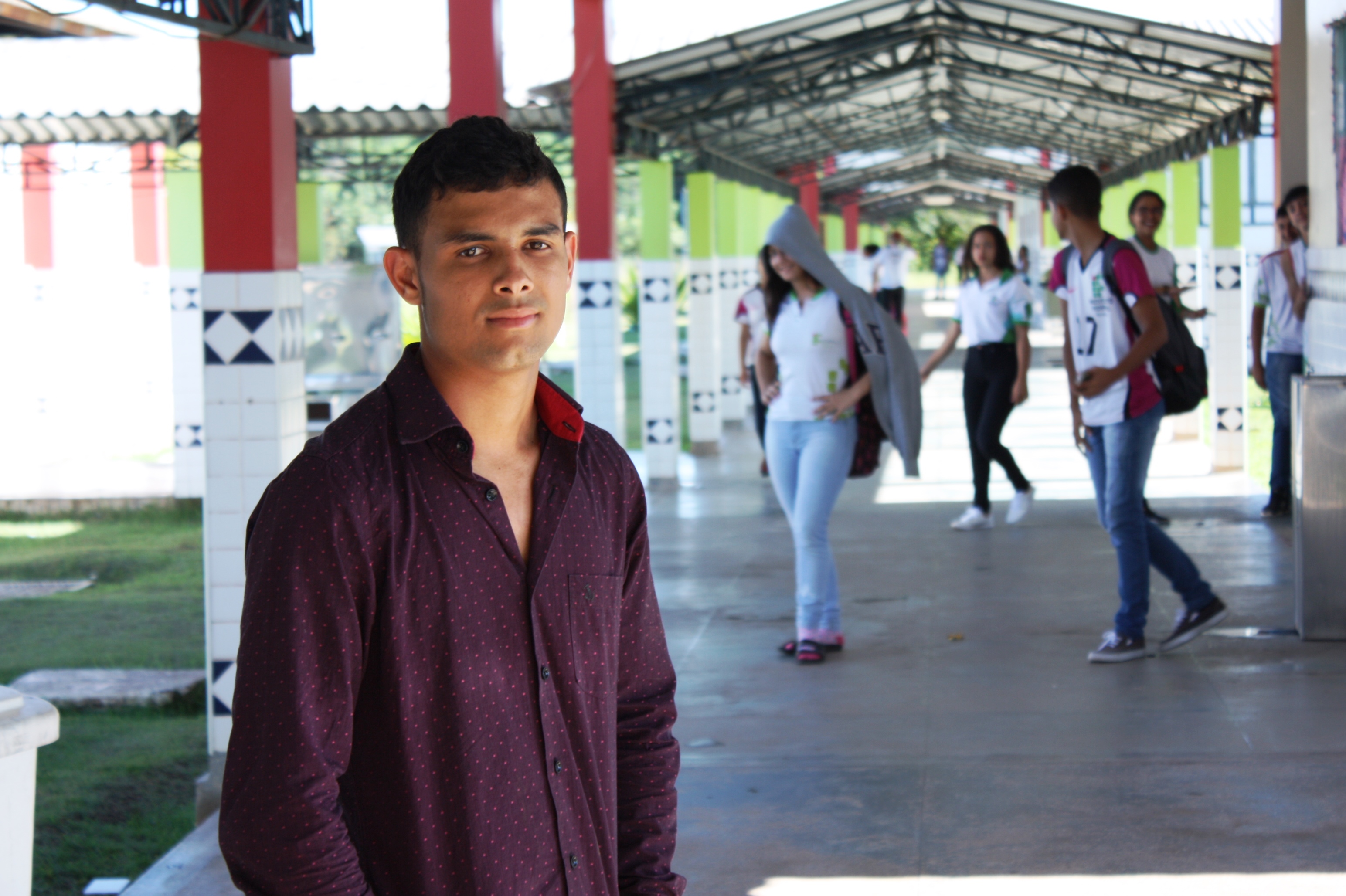 Savio Ferreira, um dos novos alunos do curso de Agronomia do CNP-IFRR.