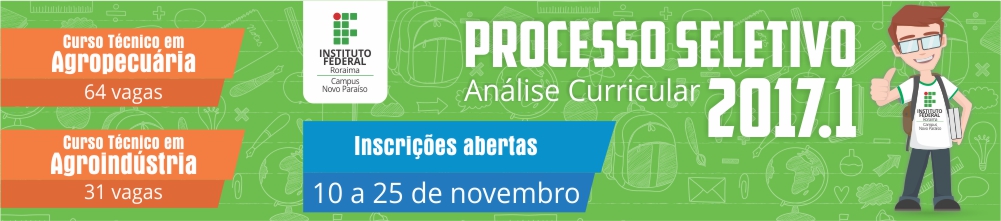 Processo Seletivo 2017.1