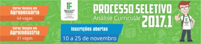 Processo Seletivo 2017.1