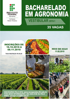 Vestibular 2019.1 – Publicado edital para o curso de Bacharelado em Agronomia