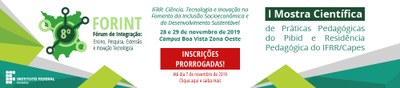 Banner forint2019 Inscrições Prorrogadas