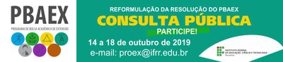 banner pbaex 2019 consulta pública reformulação