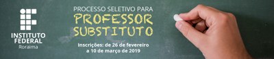 Seleção de professores substitutos 2019