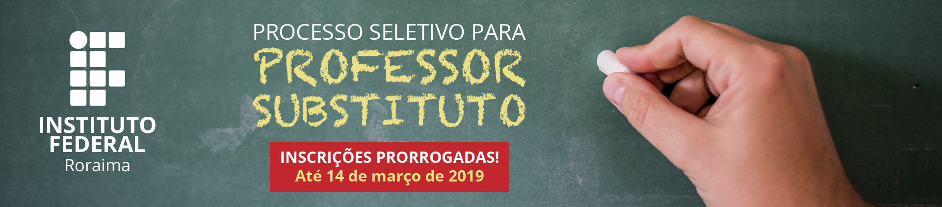 Seleção de professores substitutos 2019_Prorrogada 