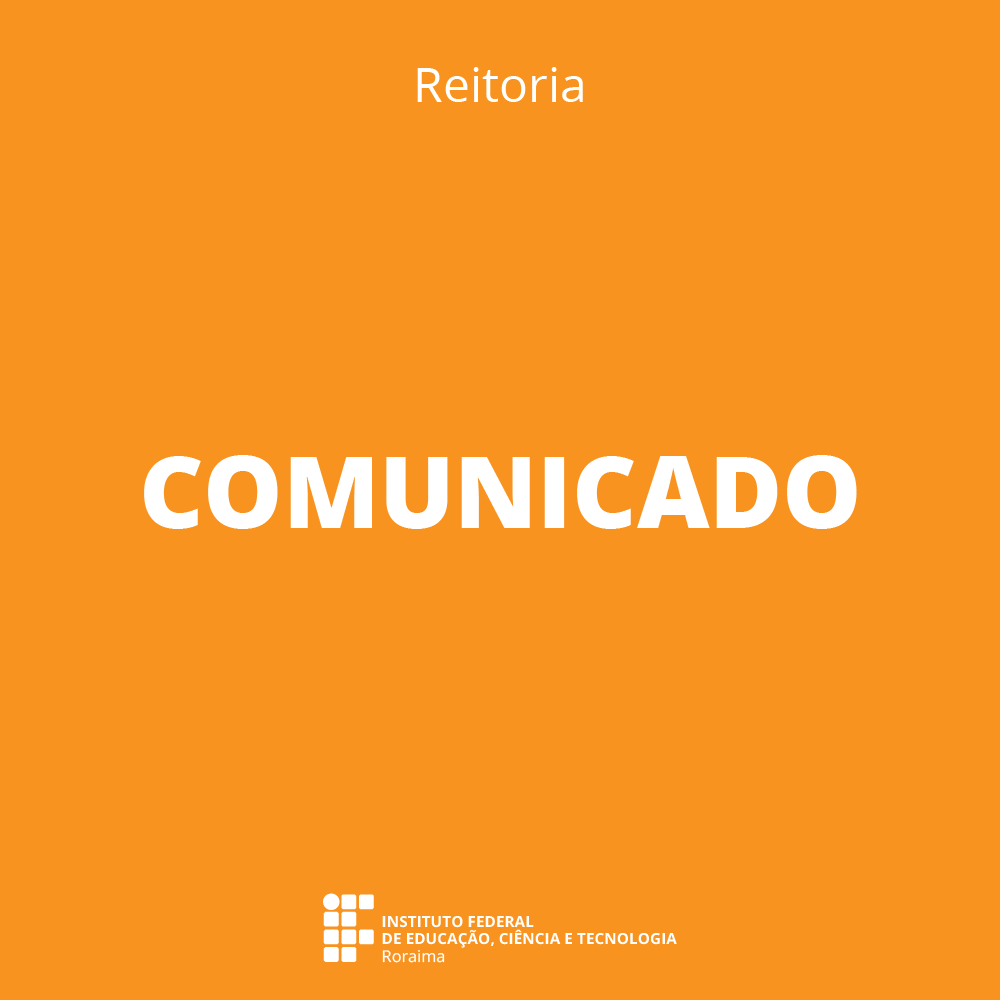 COMUNICADO – Suspensão do expediente da Reitoria