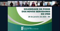 Mais de 300 pessoas acompanharam  cerimonial virtual de posse de servidores do IFRR