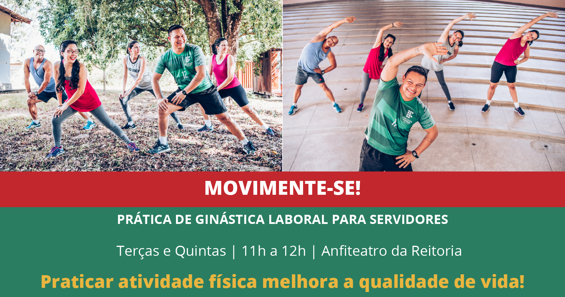 MOVIMENTE-SE – Programa vai promover ações de saúde na Reitoria