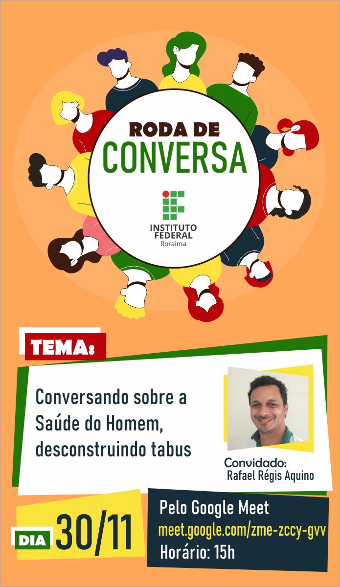 NOVEMBRO AZUL – IFRR promove roda de conversa sobre saúde do homem  nesta quarta-feira, 30