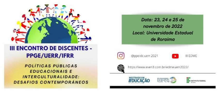 UERR/IFRR – III Encontro de discentes de mestrado em educação será realizado em novembro